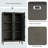 Aleyah 29.5 Inch Wide Metal Steel Retro Cabinets Storage Locker with 6 Doors and Adjustable Feet