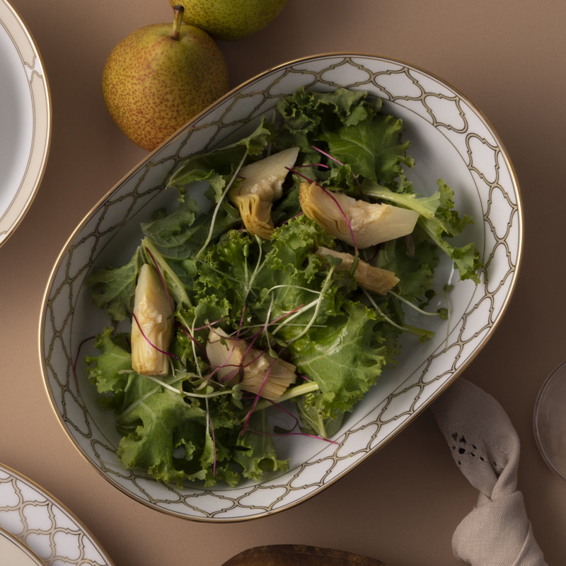 Noritake Eternal Palace 32 oz. Vegetable Bowl, Gold