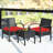 Pendrick 2 - Person Patio Conversation Sets with Cushions-1884512784