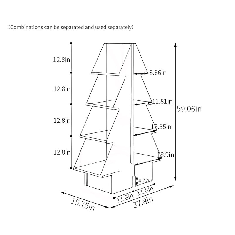 Compact Elegant Bookshelf for Home Organization, Amber Brown