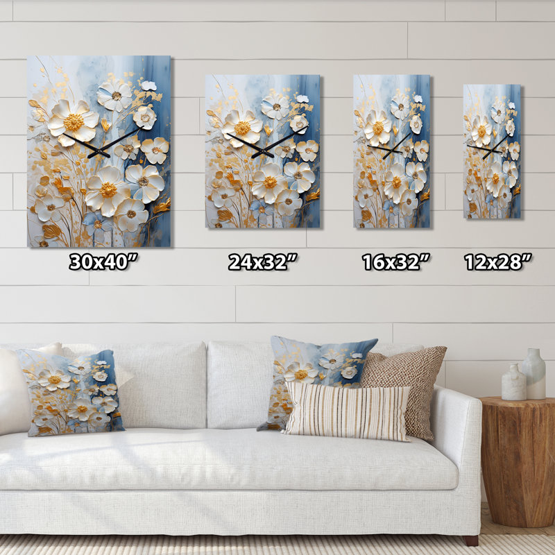 Ifedayo - Horloge murale fleurs sauvages, Petit