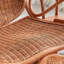 Chaise berçante en rotin respirant