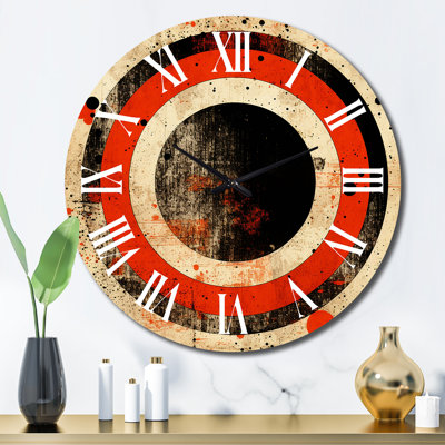Inner Knowing Retro Circle Art Metal Wall Clock