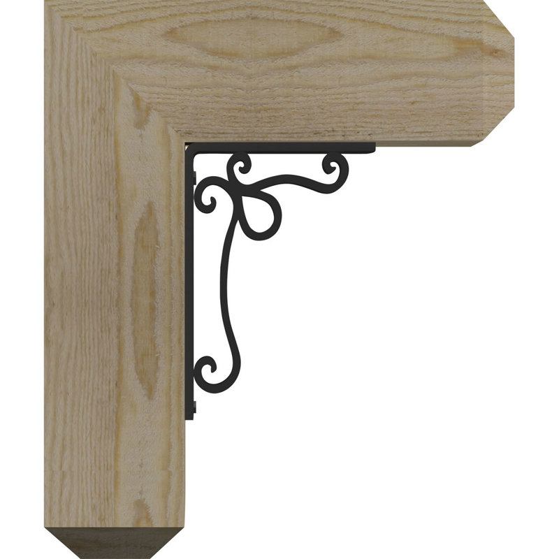 Support triple Ironcrest de 4 po d'épaisseur Orleans, 12"H x 9 1/2"D, Sapin de Douglas de l 3 1/2 po x T 2 po (lisse)