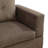 Brown Sackcloth L Shaped Sectional Sofa, Sofa & Chaise -89287526-87463991