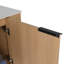 Meuble-lavabo moderne 24 po avec lavabo en céramique blanche Ebern Designs Elmridge - tablettes ouvertes à droite-264194723