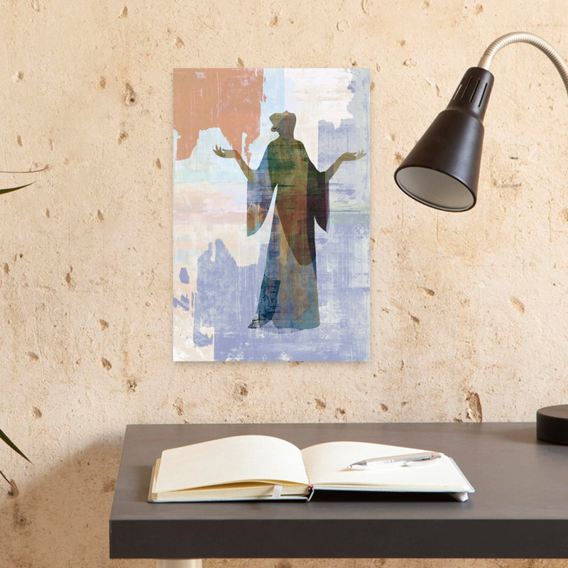 «Uplifted Spirit Art», art mural abstrait éthéré pacifique, H 18 po x l 12 po