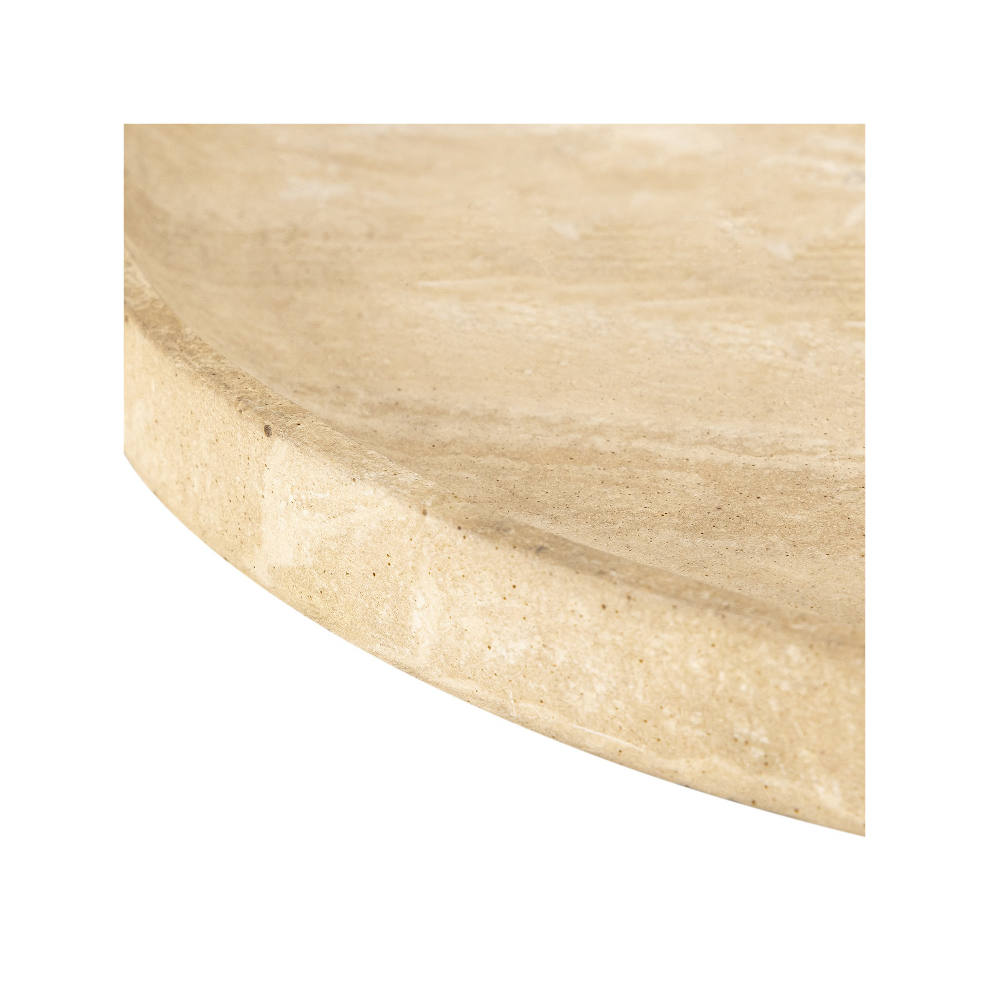 Organic Large Serving Platter Resin, 16.1" W x 16.1" D