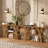 Farmhouse 54" Wooden Console Table，narrow Entryway Table Sofa Table-1913651277