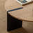 31.5"W Solid Oak Modern Round Coffee Table-1815066218-1815066220