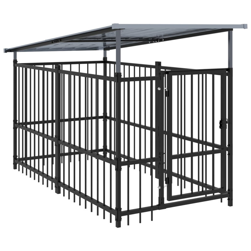 Wilfred 128cm H Steel Kennel