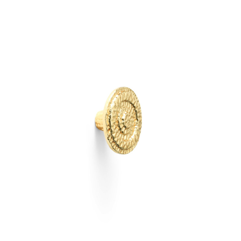 Gotham Hardware Knob, Gold, 1.5"