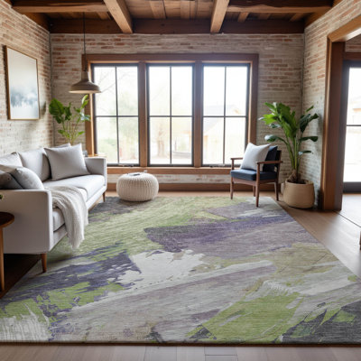 Premium Machine Washable Sykora AMF1511 Modern Rug