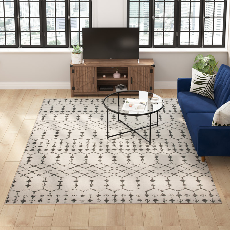Geometric Indoor Rug, Rectangle 8' x 10'