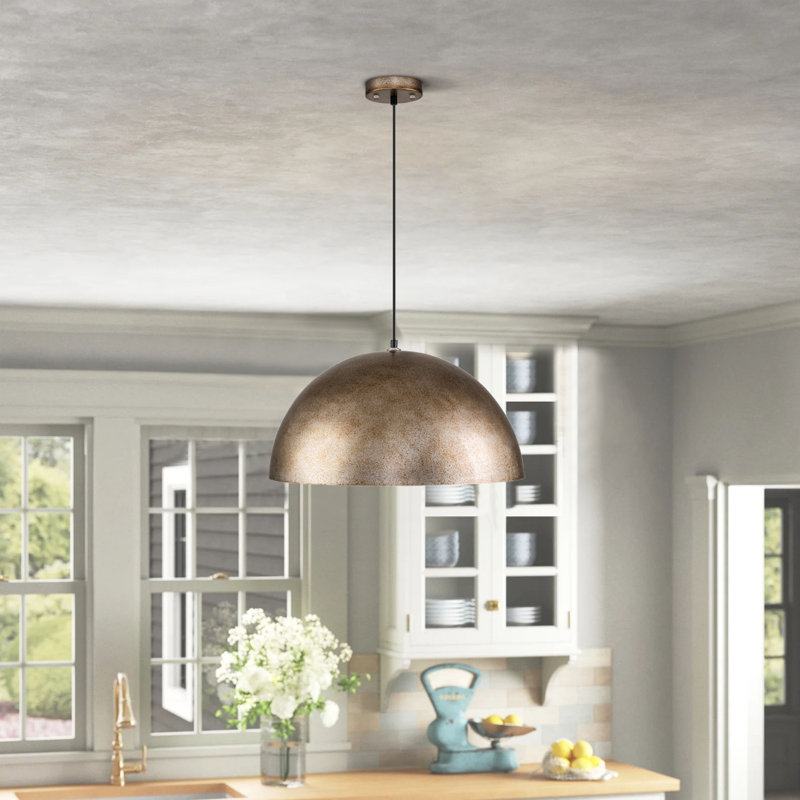 1 - Light Single Dome Pendant Light