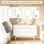 Commode 6 tiroirs double l 47,2 po avec bords arrondis, commode de chambre à coucher, commode en bois-275251004