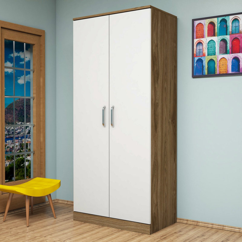 Armoire Lintgen, Brun / blanc