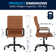 Wayfair Basics Ergonomic Upholstered High-Back Swivel Office Chair