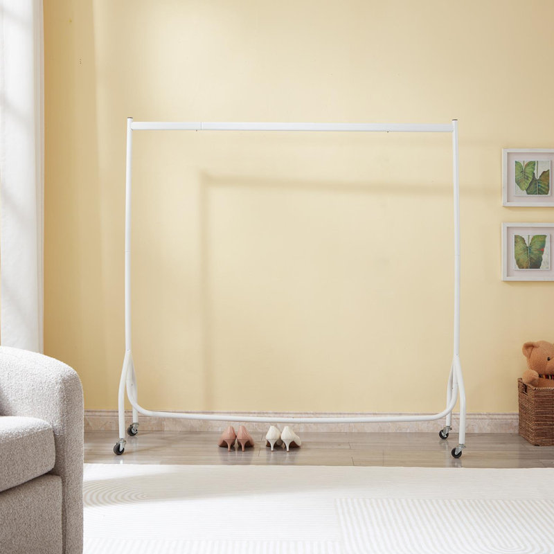 5T X 5Ft Heavy Duty Clothes Rail In White