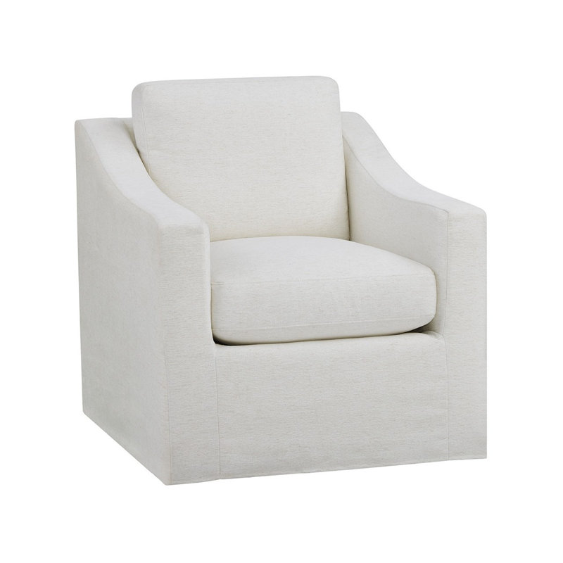 Universal Upholstery Upholstered Swivel Slipcovered Chair
