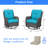Wicker Rattan Swivel Patio Chairs-94423929