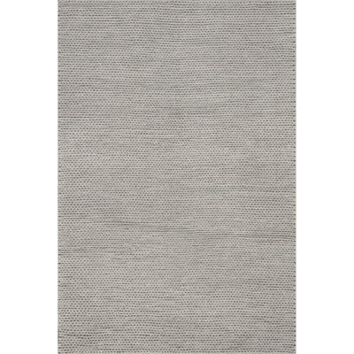 Handmade Braided Wool Light Gray Rug
