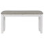 Ensemble de table de salle à manger de style rustique 6 pièces avec 4 chaises rembourrées et un banc