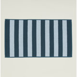 Simple 100% Cotton Striped Rectangle Bath Mat