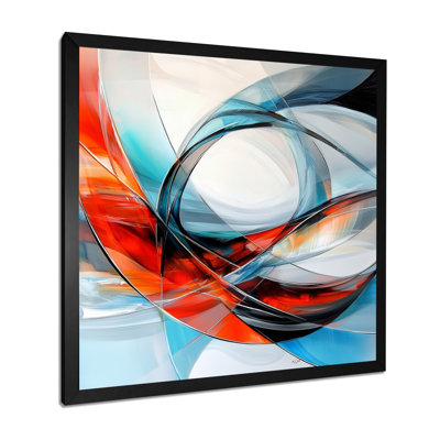 Disintegrating Order Of Blue And Red Fractal II - Abstract  Fractal Wall Décor