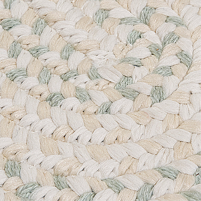 Tapis réversible en mélange de laine beige Talamantez - beige, Ovale 3 pi x 5 pi