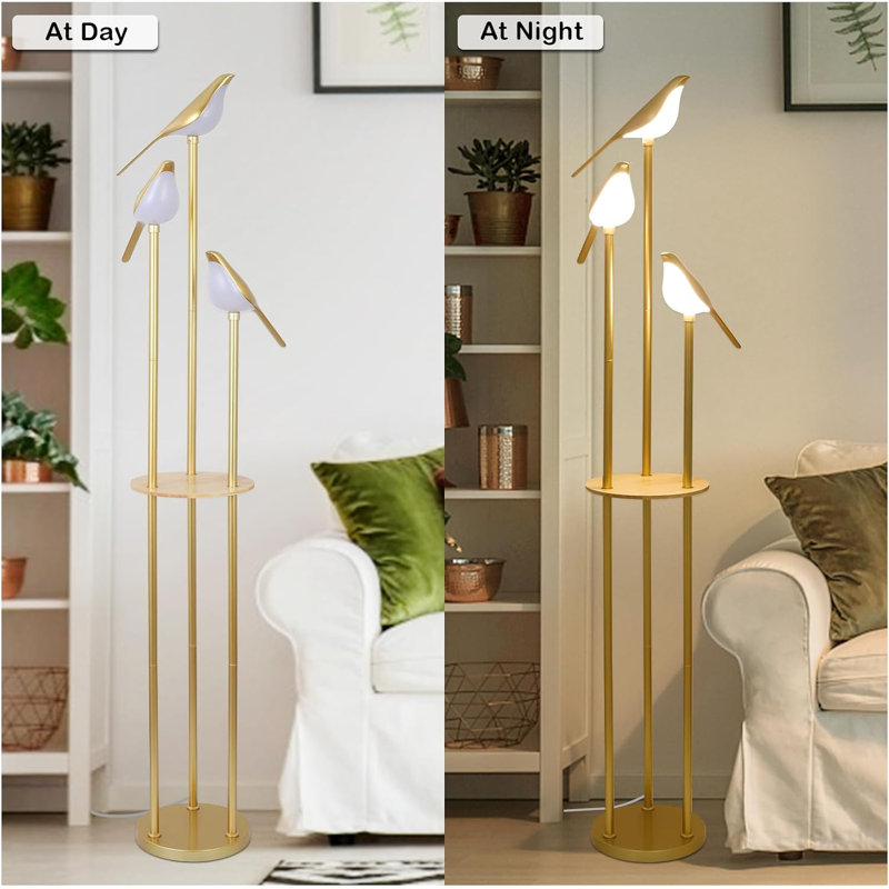 Corner High Desk Lamp With Table