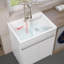 Évier de cuisine 36 po x L 30 po avec lavabo à surface verticale avec armoire de rangement verticale, combinant à la fois fonctionnalité et esthétique