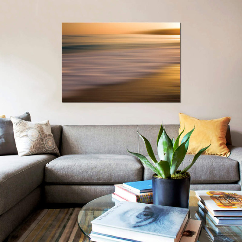 « brillante », impression sur toile, H 8 po x l 12 po x P 0,75 po, Toile tendue, Pas de tapis