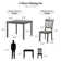 Lunetta 4 - Person Four Leg Dining Set