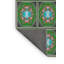 Tapis vert/bleu à motifs-141248476