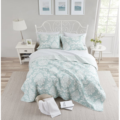 Laura Ashley Venetia Reversible Cotton Quilt Set