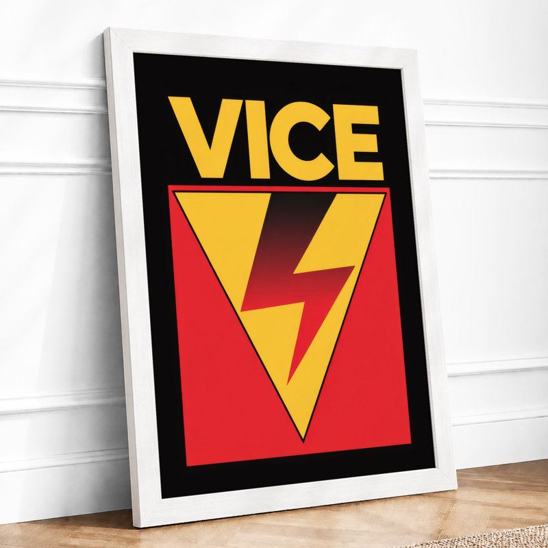 Vice Geometric - Print, A2 - 59.4 x 42.0 cm, White