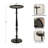 Carling Round Metal Drink Table with Ornate Candlestick Design-665167461