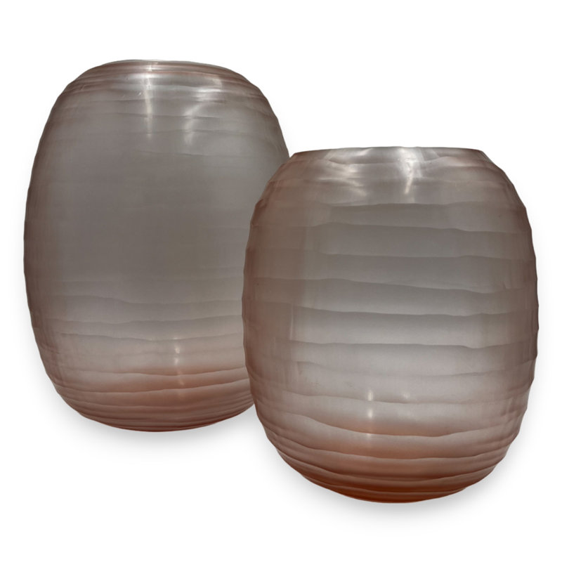 Vase de table en verre fabriqué à la main Nestore