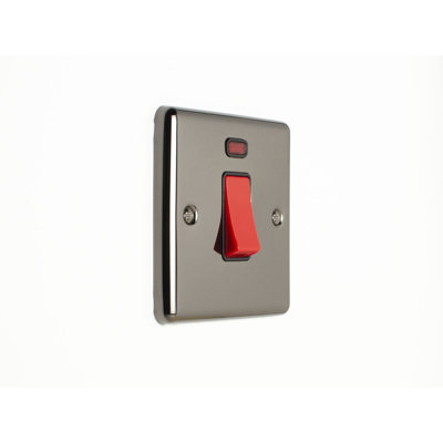 Neon Enhance Range Black Trim Wall Mounted Light Switch
