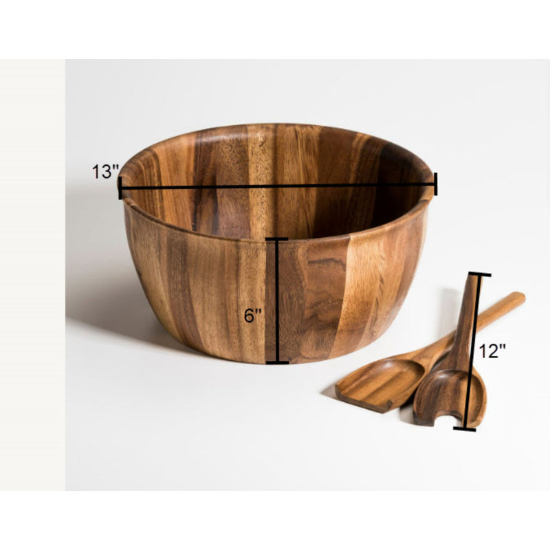 Bol à salade en bois d'acacia