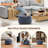 25" Round Upholstered Storage Ottoman with Tufted Cushion, Hidden Storage-690691695