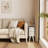 Narrow Solid Wood Nightstand with 2 Drawers-285118320-283522417