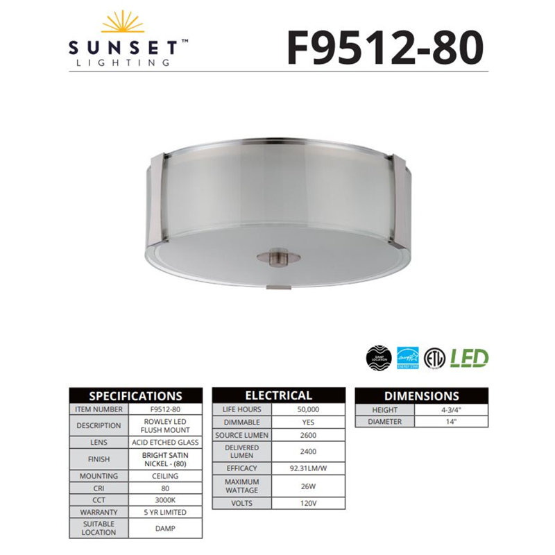 Glass Flush Mount