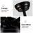 72" Integrated Led Matte Black Large Smart Ceiling Fan With Remote Control
