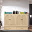 Lit escamotable double avec rangement - chargement USB, conception pliable, finition rotin?