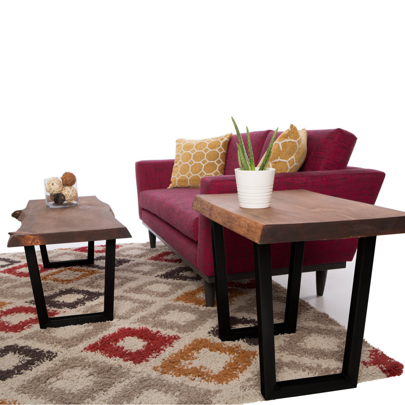 Base de table Live Edge Timber Co., Noir