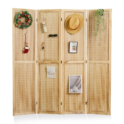 Room Divider Pegboard Display -66.8
