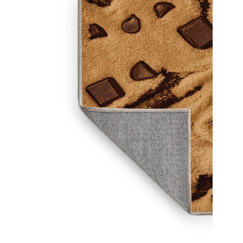  Tapis lavable et comestible avec desserts, Rectangle 5 pi x 7 pi