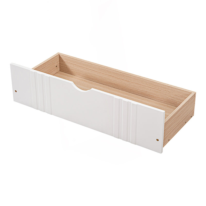 Full Size Daybed, Day Bed With Two Drawers, White